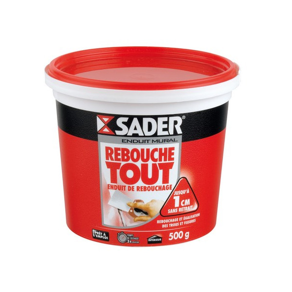 SADER - Enduit Rebouche Tout en Pâte 500g