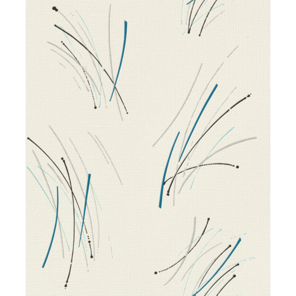 DECORAMA - 3623 - Papier Peint Vinyle Expansé sur Intissé Uni Motif Turquoise