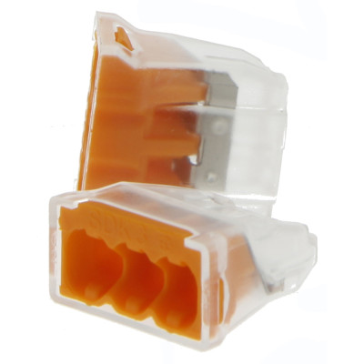 Raccord Rapide Transparent 3x 2,5mm² 20 pièces