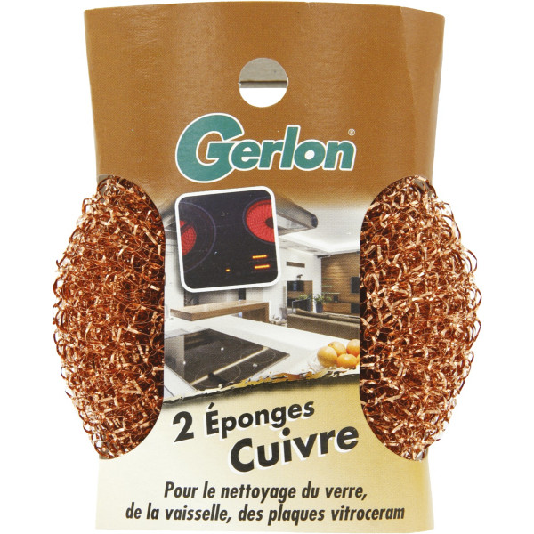 GERLON - Éponges Cuivre x2
