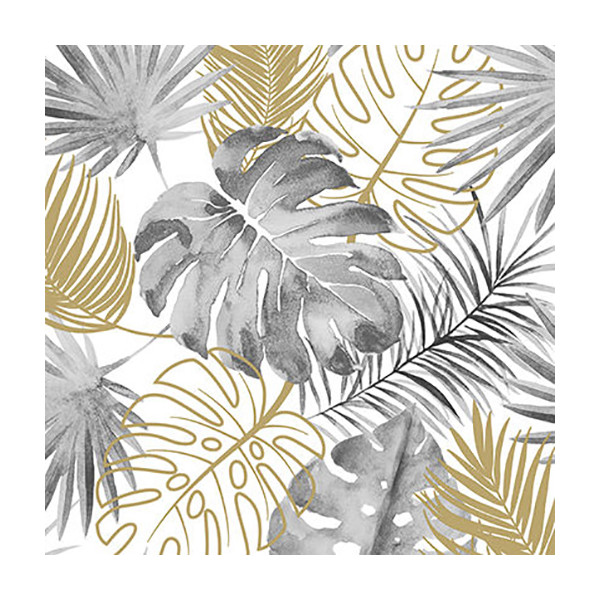 DECORAMA - L60409 - Papier Peint Intissé Glitter Amazonie Gris