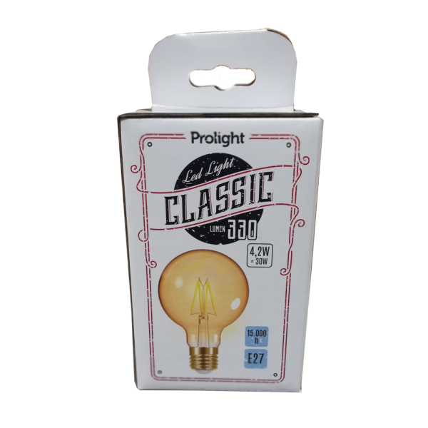 PROLIGHT - Ampoule Vintage Globe Ø80 LED E27 4.2W