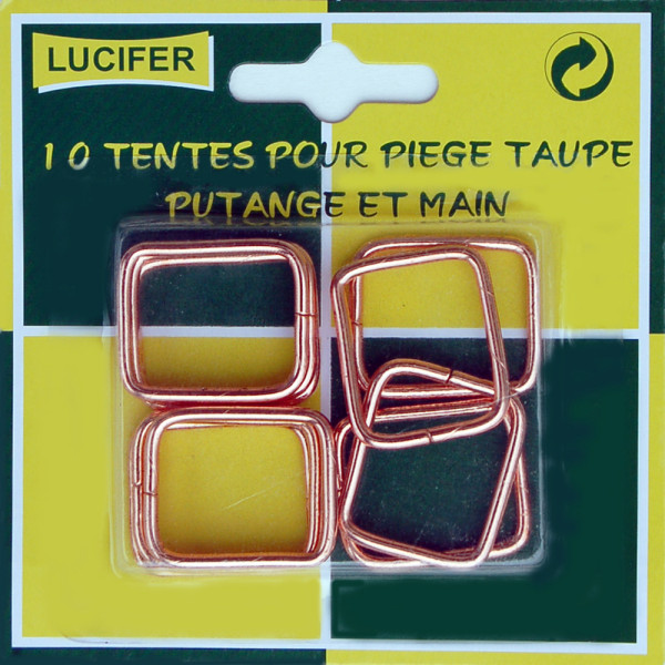 LUCIFER - Tente Pour Piège à Taupe Putange Carte de 10