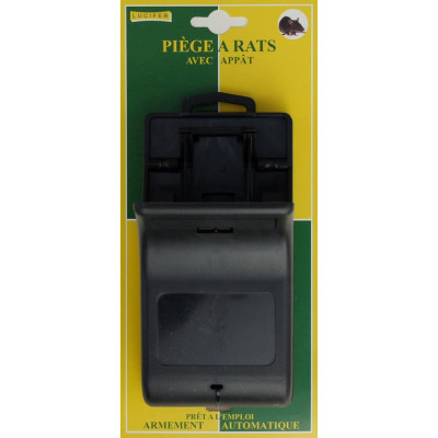 Piège à Rat Plastique Pré-Appaté sur Carte