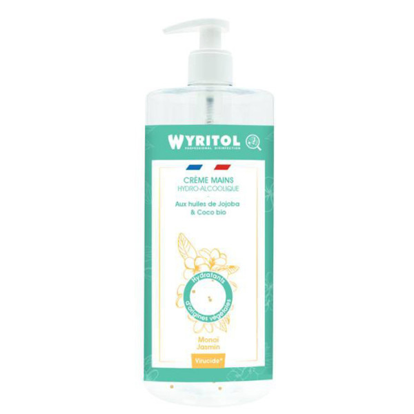 WYRITOL - Crème Hydro Alcoolique Monoï Jasmin 500ml