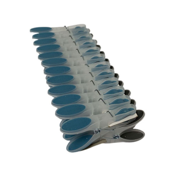 FRANDIS - Pinces à Linge Soft Bi Matière Lot de 24