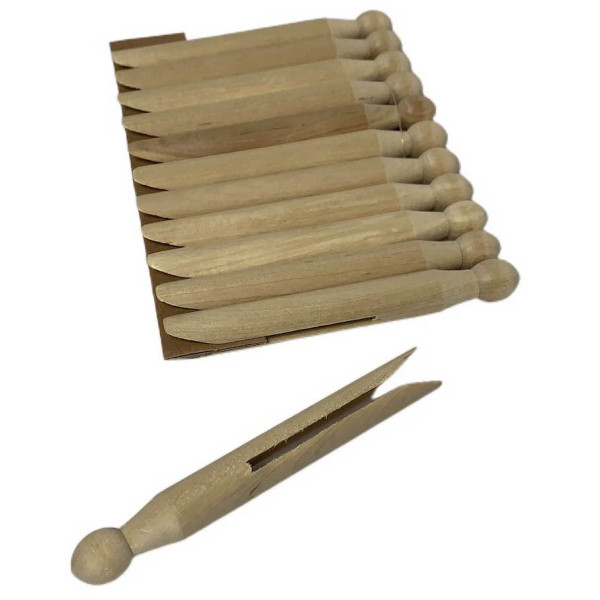 FRANDIS - Pinces à Linge Bois Vintage x24