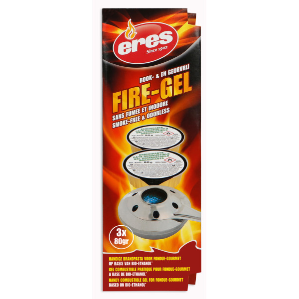 ERES - Combustible Fire Gel 100ml Lot 3 Coupelles