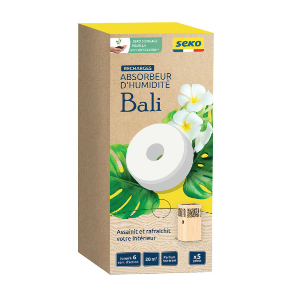 SEKO - Recharges Absorbeur Bali Galet Fleurs de Bali 450g x5