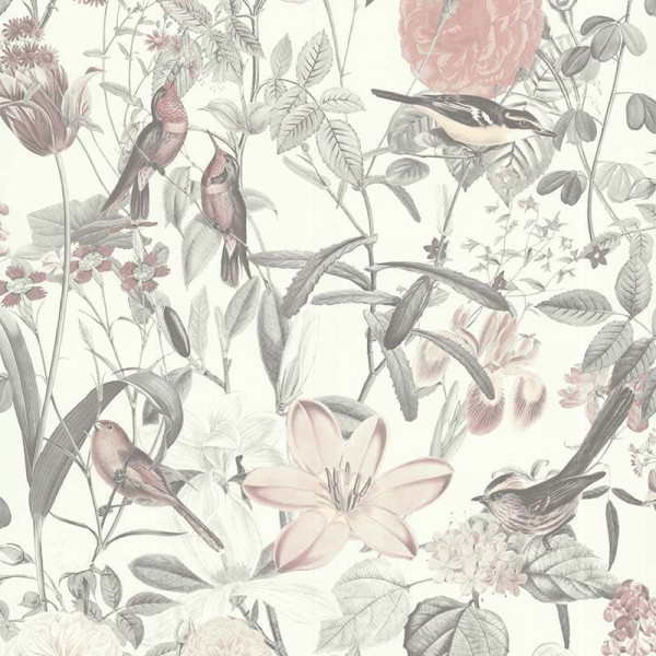 8294 - Vinyl sur Intissé Jardin Anglais Naturel