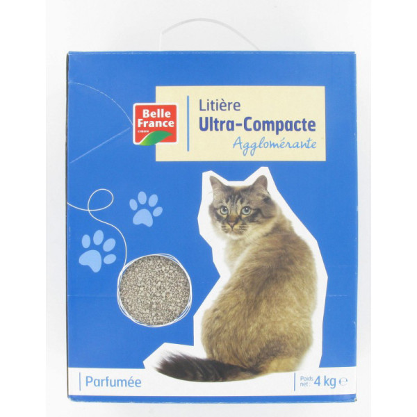 BELLE FRANCE - Litière Ultra Compact Parfumée  4kg
