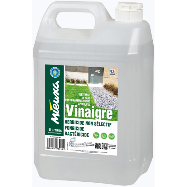 MIEUXA - Vinaigre Désherbant Naturel 9.5° Bidon de 5L