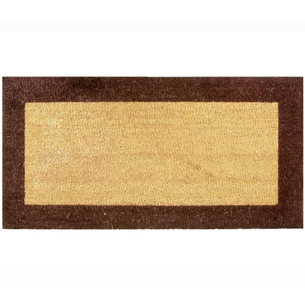 BTB - Tapis coco 17mm Ecru/Marron