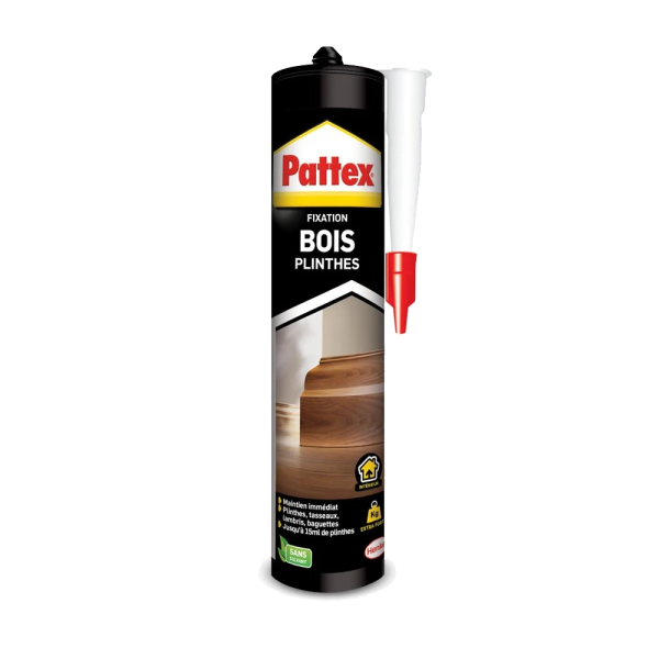 PATTEX - Colle Fixation Bois Plinthe 380g