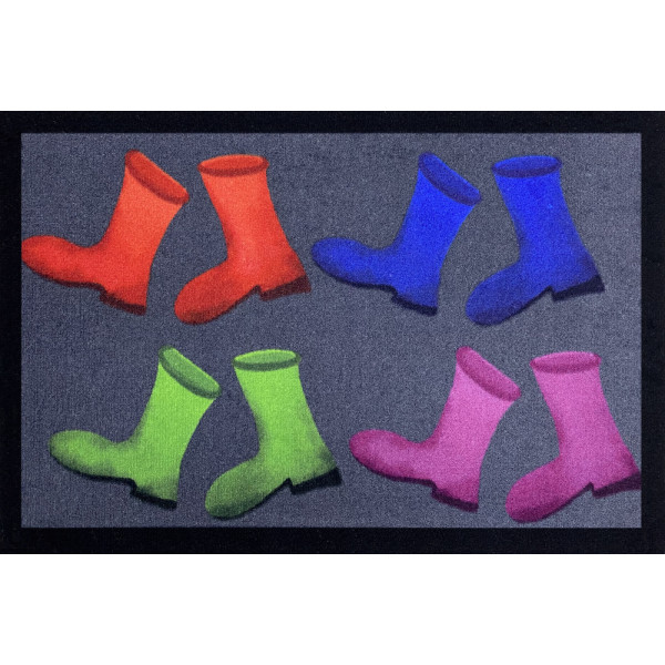 VICA - Tapis Entry Boots Anthracite 40x60cm