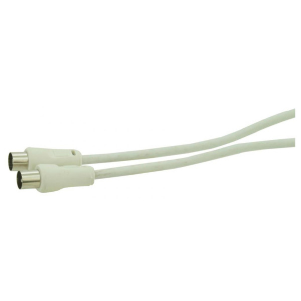 PROFILE - Cordon Coaxial Mâle/Femelle 100HZ Blanc
