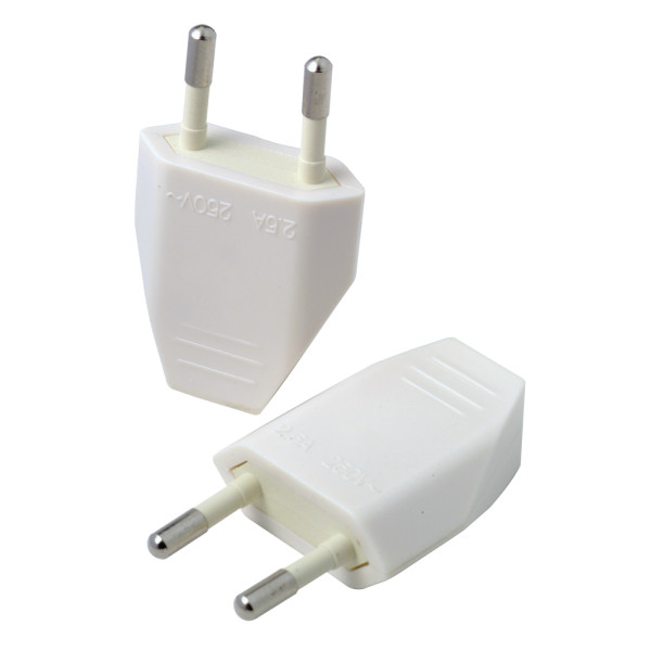 PROFILE - Fiche Mâle 2.5A Blanches 2 Pièces