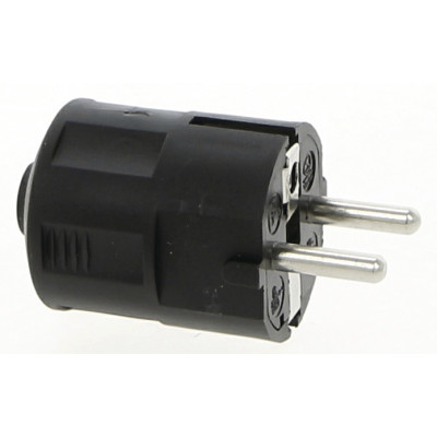 Fiche Universelle Mâle 16A Noire