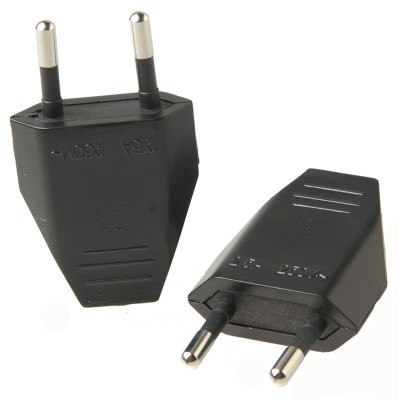 Fiche Mâle 2,5A Noires 2 pièces