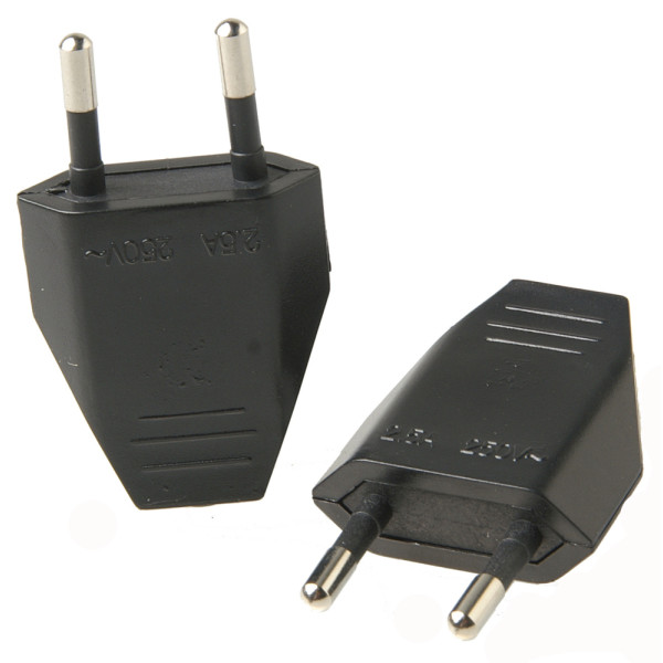 PROFILE - Fiche Mâle 2.5A Noires 2 Pièces