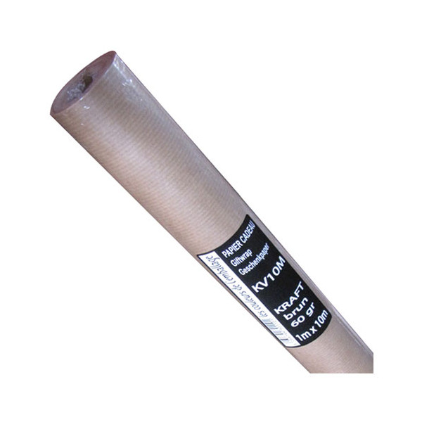 PUBLI EMBAL - Papier Kraft Brun 60g/m² Rouleau de 10mx1m