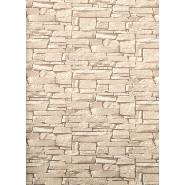 DECOR DESIGN - 115403 Vinyle Grainé sur Intissé Pierre Naturelle Dax