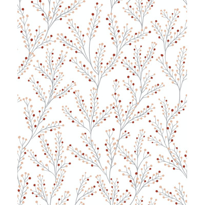 M57407 Expansé sur Intissé Feuille Fond Blanc