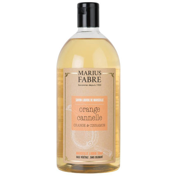 MARIUS FABRE - Savon Liquide de Marseille Senteur Orange Cannelle 1L