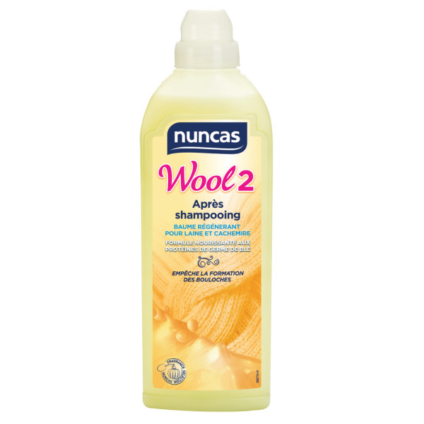 NUNCAS - Après-shampooing Laine Wool 2 Flacon 750ml