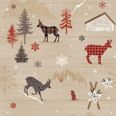 Nappe Toile Cirée Noël Eugine