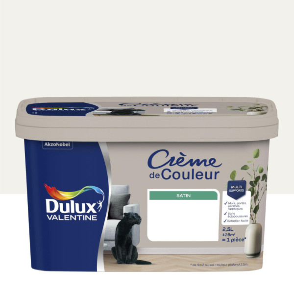 DULUX VALENTINE - Crème de Couleur Satin 2.5L