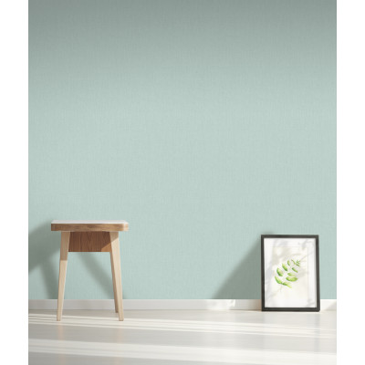 J97204 Papier Peint Expansé sur Intissé Uni Textile Vert Clair