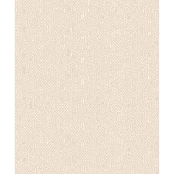 DECORAMA - M59407 Papier Peint Expansé sur Intissé Géo Zigzag Beige