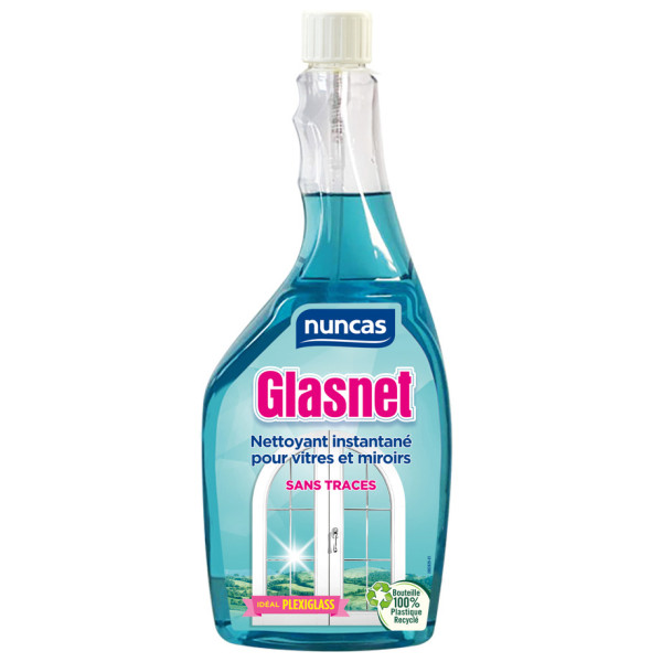 NUNCAS - Nettoyant Vitres et Miroirs Glasnet Recharge 750ml